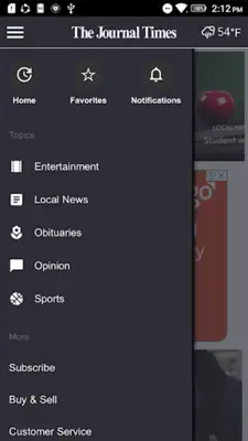 Journal Times android App screenshot 1